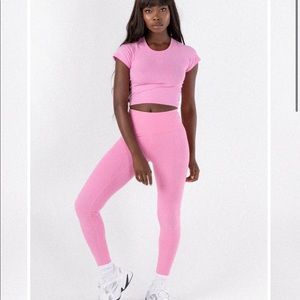 SASKI High Waisted Mid-Pink Leggings
